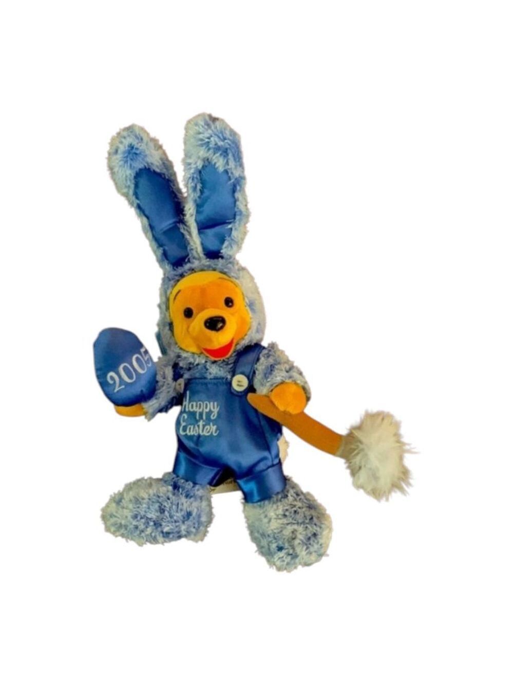 Disney Pooh Blue Easter Bunny Plush, NWT 2005 Vintage